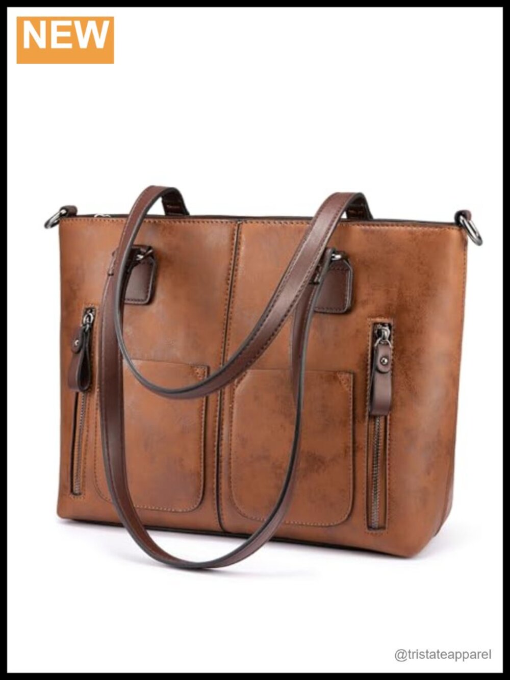 LOVEVOOK Vintage Faux Leather Hobo Shoulder Bag Multi-Pocket Tote